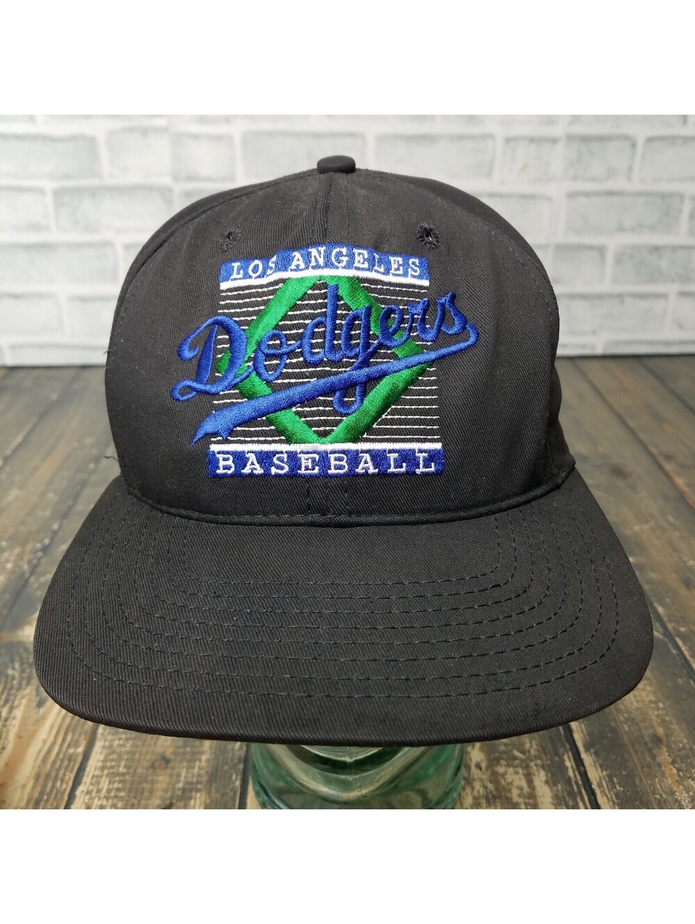 Vintage The Game MLB LA Dodgers Ball Cap Snapback USA Los Angeles BLACK & BLUE